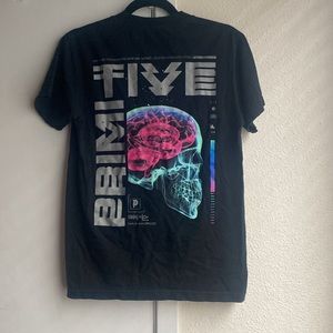 Primitive skateboarding black skull X-ray graphic short sleeve t shirt size: S